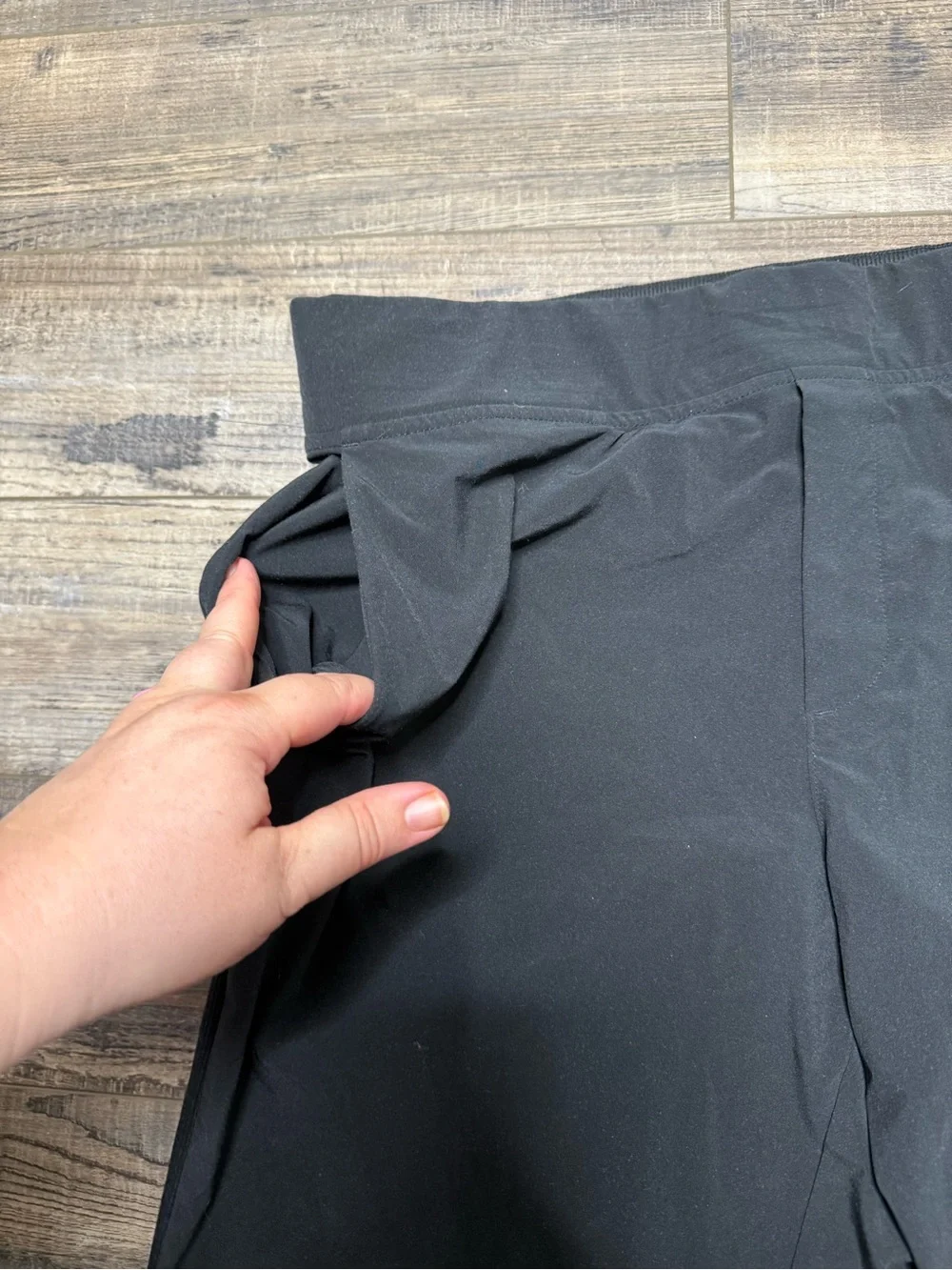 Athleta Brooklyn  Ankle Black Pants Pull-up Pant Women's Size 14